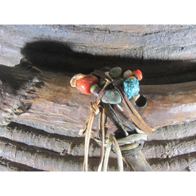 Large Robert Rivera Basket W/ Painted Dancers & Horns For Sale - Image 9 of 15