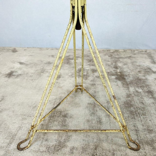 Industrial Wire Frame Adjustable Stool, 1960s For Sale - Image 3 of 9