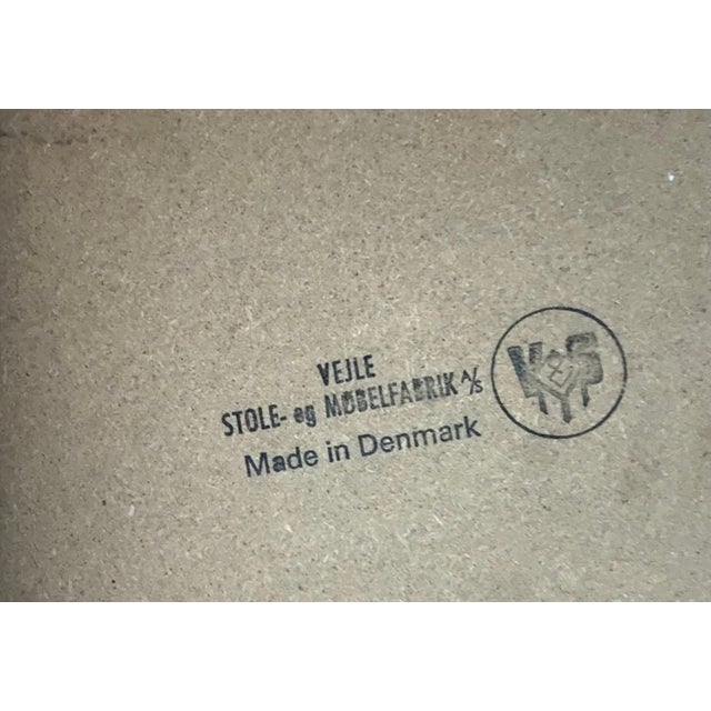 Vintage Danish Modern Vejle Stole Teak Extension Dining Table For Sale - Image 9 of 10