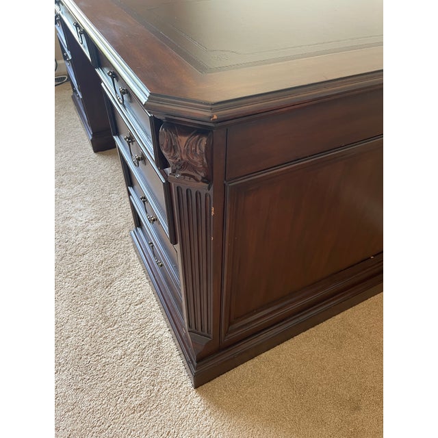 Vintage Sligh Executive Desk For Sale In Chicago - Image 6 of 11