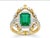 Natural Emerald 2.53cts & Diamond 1.18cts Ring in 14k Gold For Sale - Image 4 of 8