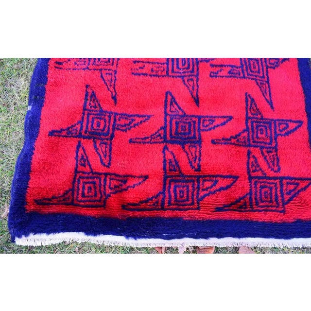 Vintage Angora Mohair Tulu Rug 3'9'' X 5'12'' For Sale - Image 9 of 11