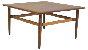 Fully Restored Danish Coffee Table by Kurt Østervig for Jason Møbler, 1960s