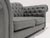 Textile Two-Seater Chesterfield Sofa For Sale - Image 7 of 15
