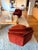 Soho Home Soho Home Mila Red Velvet Swivel Chairs For Sale - Image 4 of 4