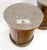 Baker Pair Cylinder Drum Shape Marble Top One Door Compartment Side End Tables For Sale - Image 6 of 18