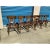 1980s Vintage Klismos Style Solid Walnut Dining Chairs - Set of 6 For Sale - Image 4 of 6
