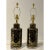 Table Lamps 1950s Gold on Black Mid-Century Modern - A Pair For Sale - Image 11 of 15