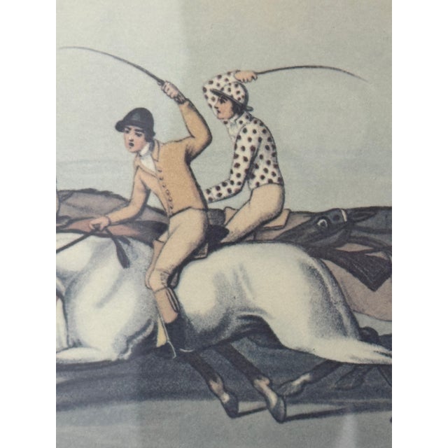 Wood J. Godby + H. Merke for Samuel Howitt “La Course De Chevaux” Equestrian Engraving, Framed For Sale - Image 7 of 12