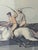 Wood J. Godby + H. Merke for Samuel Howitt “La Course De Chevaux” Equestrian Engraving, Framed For Sale - Image 7 of 12