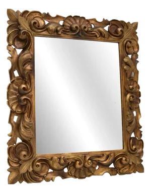 Antique Rococo French Gilt Wood Mirror, 1900s