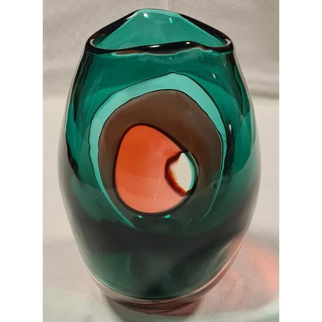 Glass Carnival Series Vase by Archimede Seguso, 1980s For Sale - Image 7 of 12