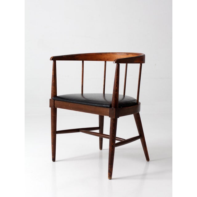 Wood Mid-Century Danish Modern Spindle Back Chair For Sale - Image 7 of 18