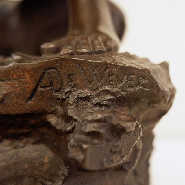 Auguste De Wever, Bronze Sculpture Innocence, 1800s, Bronze For Sale - Image 12 of 16