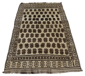 Hand-Knotted Baluch Rug, Afghanistan, 1950s