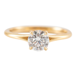 De Beers 18k Yellow Gold Classic Round Brilliant Solitaire Engagement Ring Size 6.5