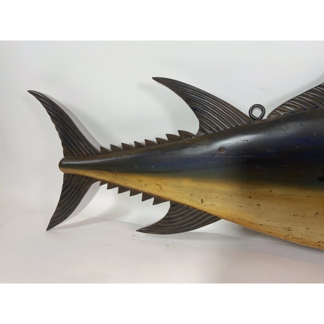 Carved and Painted Tuna Fish Trade Sign For Sale In Boston - Image 6 of 10
