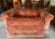 1980s 1980s Henredon Schoonbeck Peach Velvet Tuxedo Sofa For Sale - Image 5 of 11
