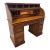 Vintage Riverside Furniture Oak Roll Top Desk With Locking Drawer & Brass Hardware For Sale