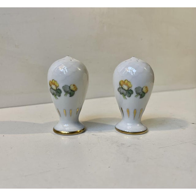 Mid-Century Modern Errant Salt and Pepper Shakers in Porcelain from Bing & Grondahl, 1950s, Set of 2 For Sale - Image 3 of 8
