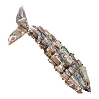 Mexican Los Castillo Abalone Fish Bottle Opener For Sale