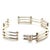Contemporary Tiffany & Co. Sterling Silver & 18ct Yellow Gold Vintage Gate Link Bracelet 29.75g For Sale - Image 3 of 8