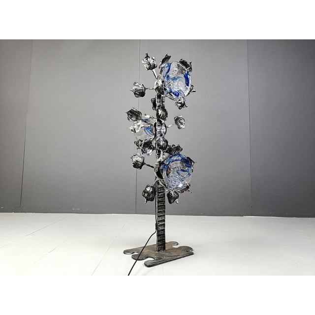 1970s Brutalist Murano Glass Floor Lamp, 1970s For Sale - Image 5 of 15