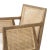 Mixed materials refresh retro counter seating. Light-toasted nettlewood frames a textural inlay of natural cane for a...