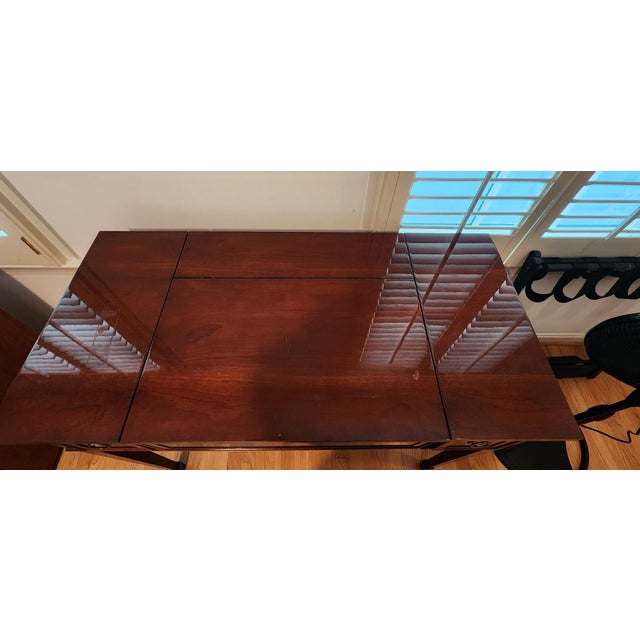 2010s Beautiful Hekman Mahoghany Desk For Sale - Image 5 of 9
