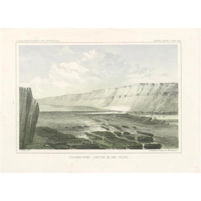 Stanley Del, Columbia River Junction with Des Chutes River Landscape, 1856, Print For Sale - Image 6 of 6