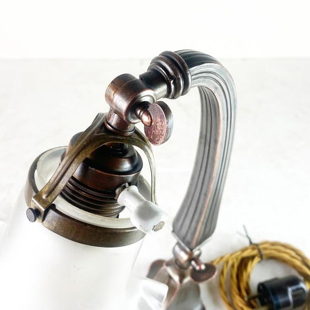 1900 - 1909 Copper Patinated Table Lamp, 1900s For Sale - Image 5 of 7