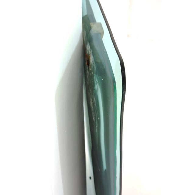 Mid-Century Modern Aquamarine Stained Glass Wall Mirror by Max Ingrand for Fontana Arte, 1950s For Sale - Image 17 of 18