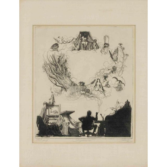 Sheldon Fink, Nude, Daydreams, 1965, Etching For Sale - Image 7 of 7
