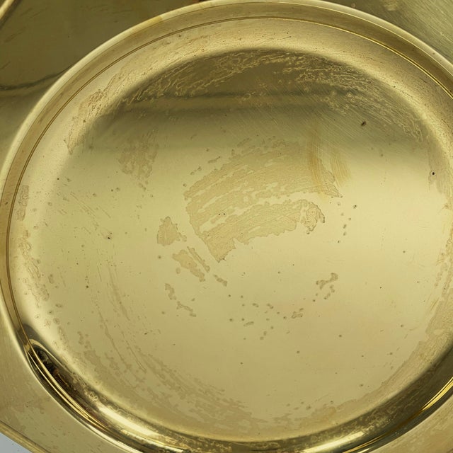 Italian Modern Hexagonal Service Plates in Brass, 1970s, Set of 8 For Sale - Image 17 of 18