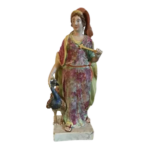 Early 19th Century English George III Staffordshire Pearlware Figure of Juno