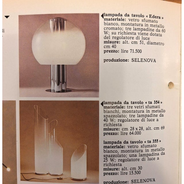 Edera Model Table Lamp Produced by Selenova, Italy, 1970s For Sale - Image 10 of 11