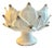 Italian Hand Thrown Hand Painted Artichoke Majolica Pedestal Bowl Sculptural Centerpiece - White For Sale
