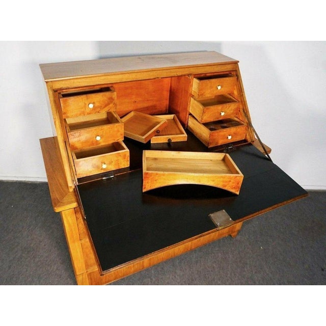 Brown Biedermeier Walnut Folding Secretaire For Sale - Image 8 of 18