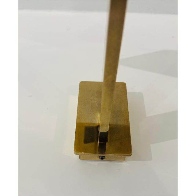 1980s Postmodern Pierre Disderot Verre Lumiere French Gold Wall Lamps - a Pair For Sale - Image 9 of 13