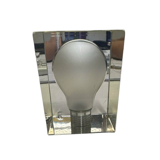 1970s Vintage 1970s Lucite Paperweight For Sale - Image 5 of 6