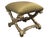 French French Empire Style Carved X-Form Footstool For Sale - Image 3 of 12
