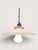White Opaline Glass Pendant Light, 1920 For Sale - Image 4 of 7
