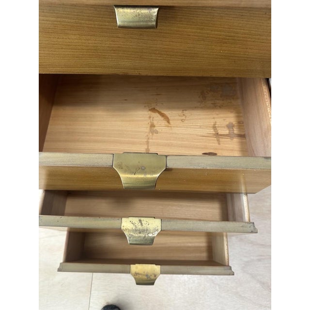 1950s Drexel ‘Precedent’ 4 Drawer Nightstand by Edward Wormley For Sale In Boston - Image 6 of 9