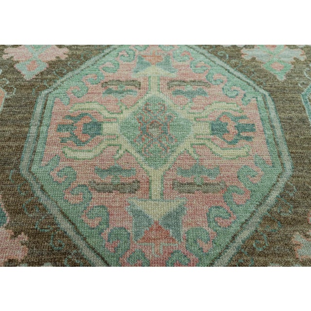 Turkish Turkish Oushak Rug 9'3" x 12'5" #20045 For Sale - Image 3 of 8