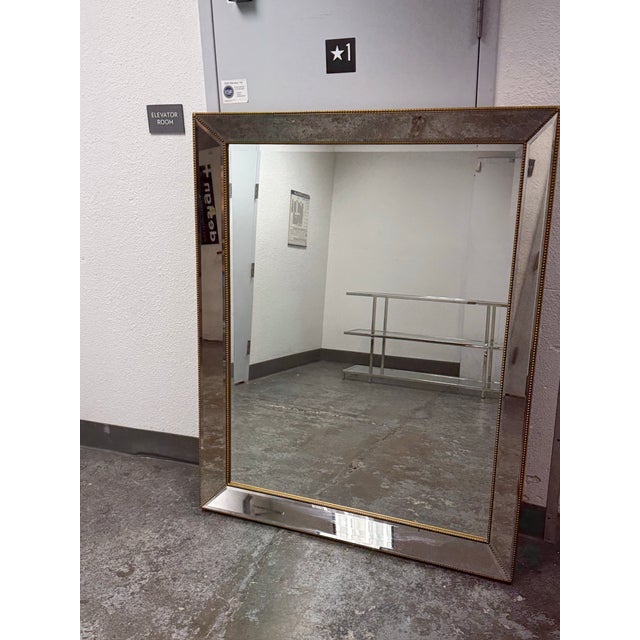 Bassett Mirror Company Venetian Style Beaded Floor Mirror For Sale - Image 4 of 12