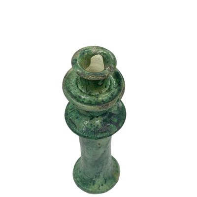 1970s Moroccan Tamegroute Glazed Candlestick Holder For Sale - Image 5 of 6