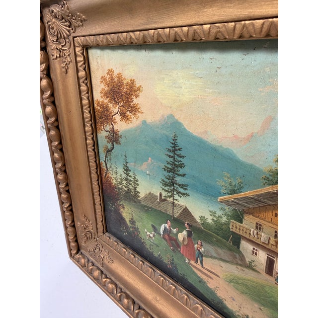 19th Century Biedermeier Picture Clock, Austria For Sale - Image 12 of 18