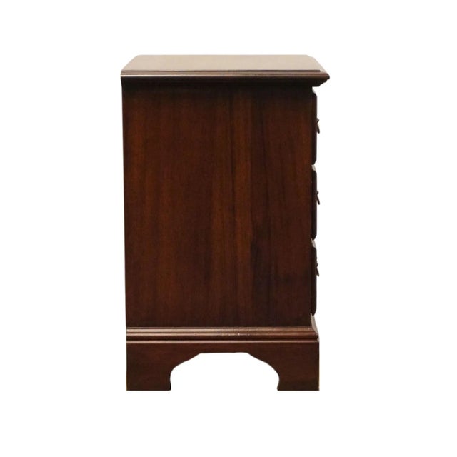 Cresent Furniture Solid Cherry Traditional Style 23" Three Drawer Nightstand For Sale - Image 10 of 11