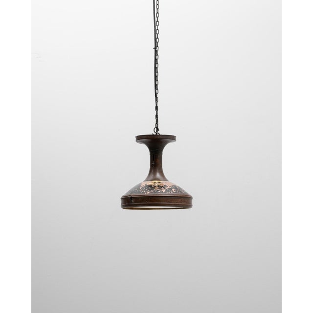 1920s French Copper Industrial Pendant Lamp For Sale - Image 17 of 18