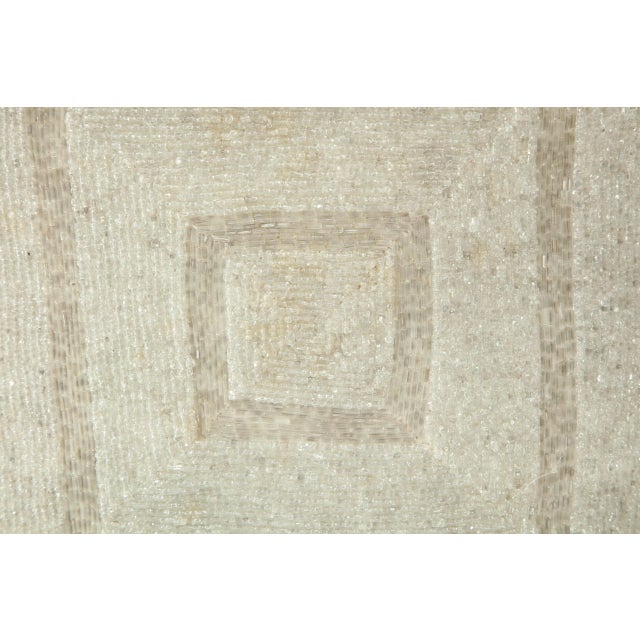 Vintage Beaded Pillows - Set of 3 For Sale In New York - Image 6 of 7